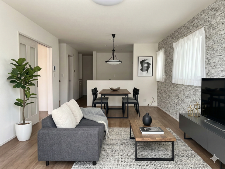 【Living】こちらの画像はAIによる家具イメージです。お部屋の雰囲気を感じてみてください♪