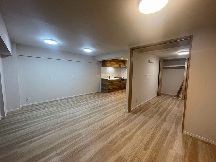 広々としたLDKは家族みんなの快適空間です。お食事したりおしゃべりしたり、家族の絆を育むスペースです