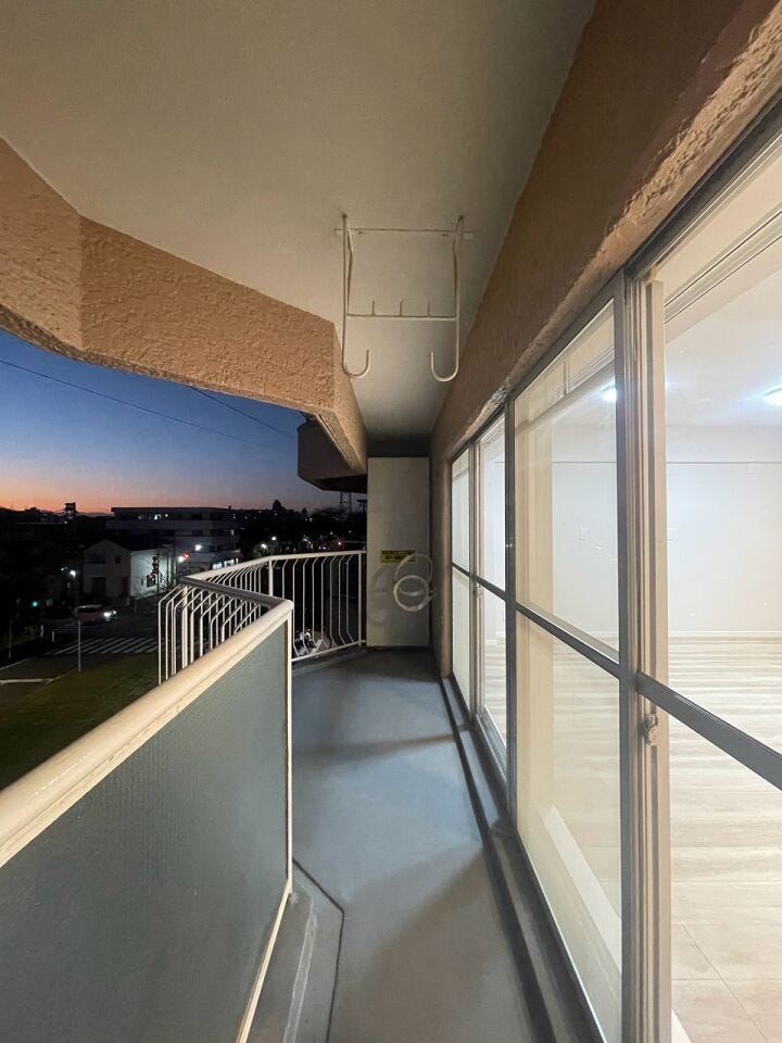 奥行きも幅もゆったり広々バルコニー