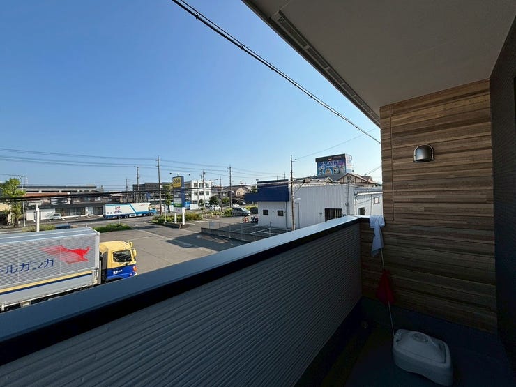 風通しの良いバルコニーです。