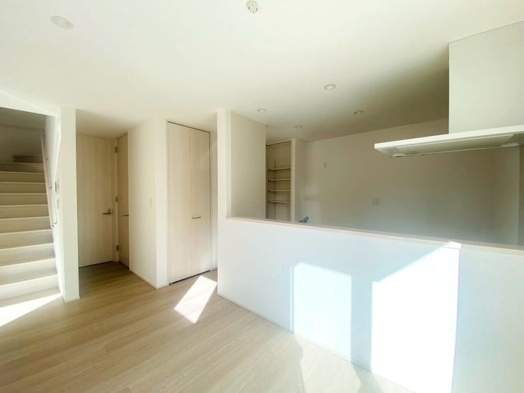 お子様の様子が見えるカウンターキッチン。