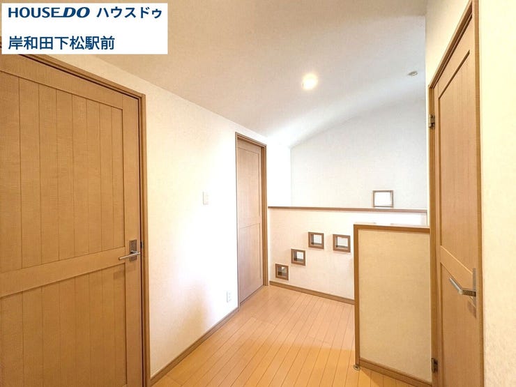 ゆったりした廊下。