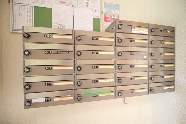 【集合ポスト】郵便物を受け取るための郵便受けも、きちんと管理されています。