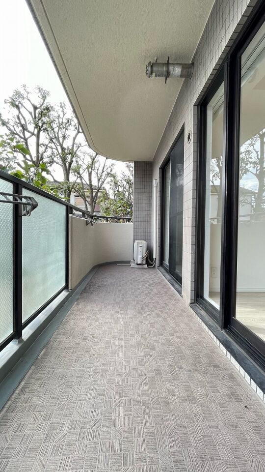 奥行きも幅もゆったり広々バルコニー