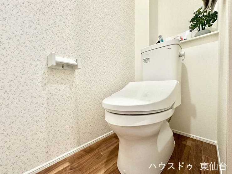 一面だけのクロス使いで洗練された空間に仕上がっています♪