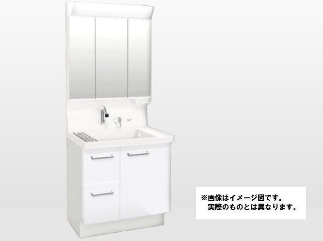 壁付き水栓でお手入れが簡単!衣類のつけ置き洗いや手洗いもストレスなくできるひろびろ洗面ボウル。ミラー裏と洗面台下の収納で、洗面まわりもスッキリ片付きます。