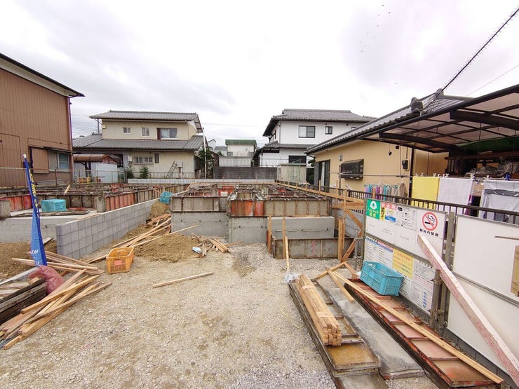 1号棟、造成完了&基礎工事開始済♪