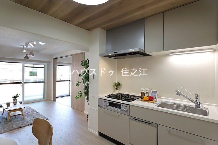 シンクも広めでお料理はもちろん食器洗いもしやすいですよ