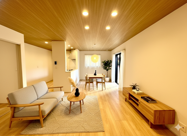 【Living】こちらの画像はAIによる家具イメージです。お部屋の雰囲気を感じてみてください♪