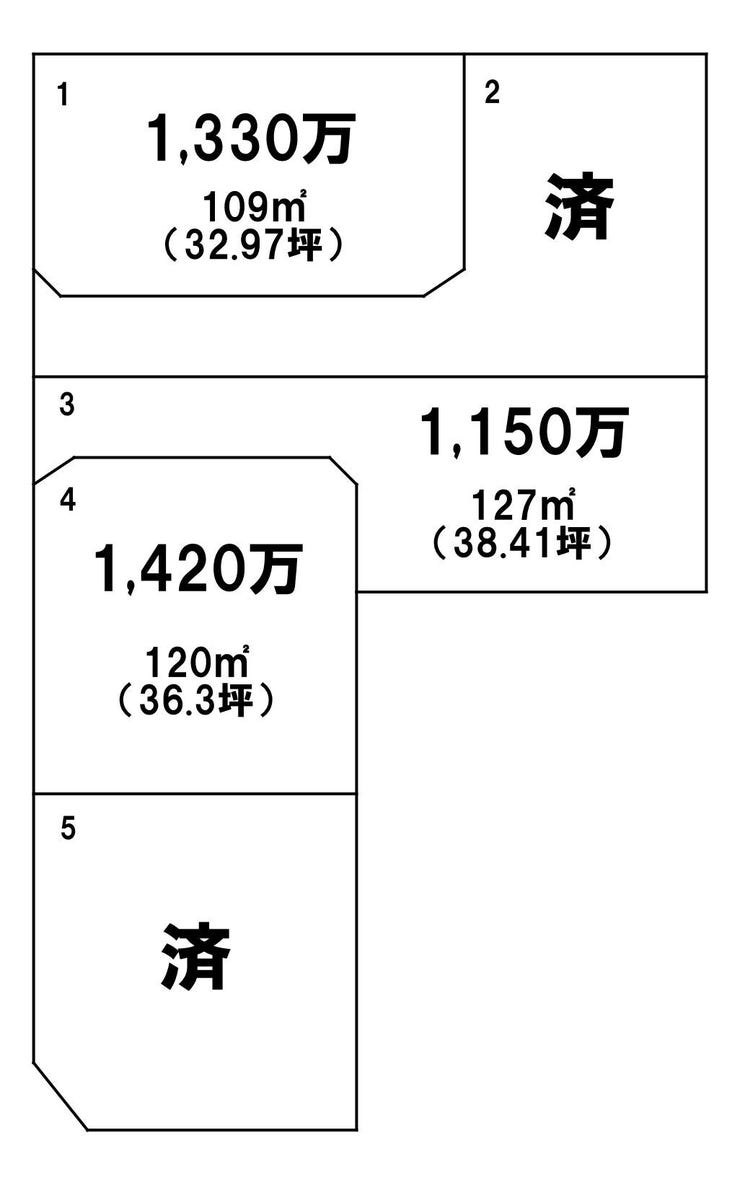小野１丁目 売土地 小野１丁目／５区画
