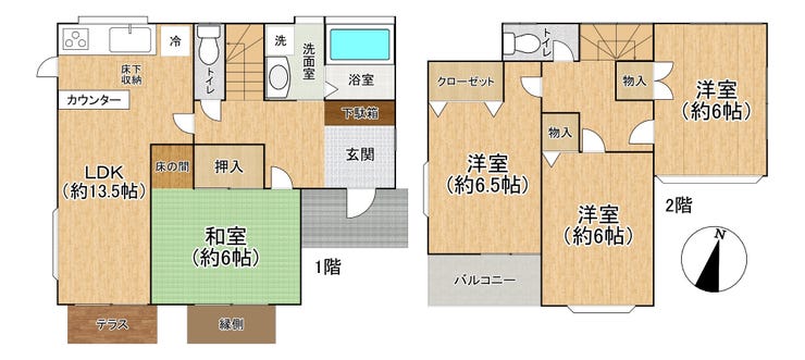 【間取り】
◇島町4LDK中古戸建のオーナーチェンジ物件
→各居室収納付で豊富な収納スペース♪
→全居室約6帖以上確保
→トイレ2か所あり
→カーポートあり(1台分)※車種による