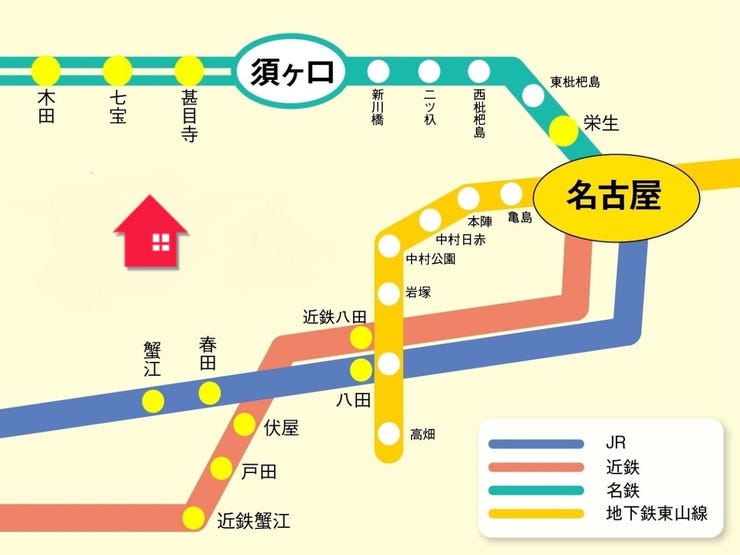 市・名鉄バス「大治西条」停 徒歩約3分。