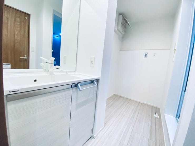 統一感のある洗面台です♪