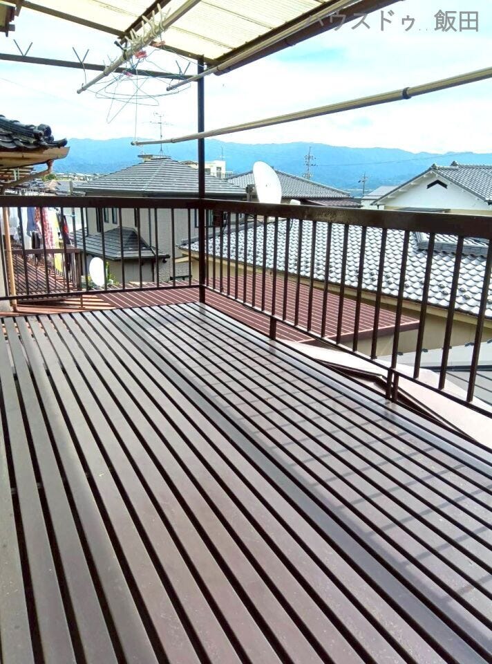 広々したベランダ(L字型になっています)