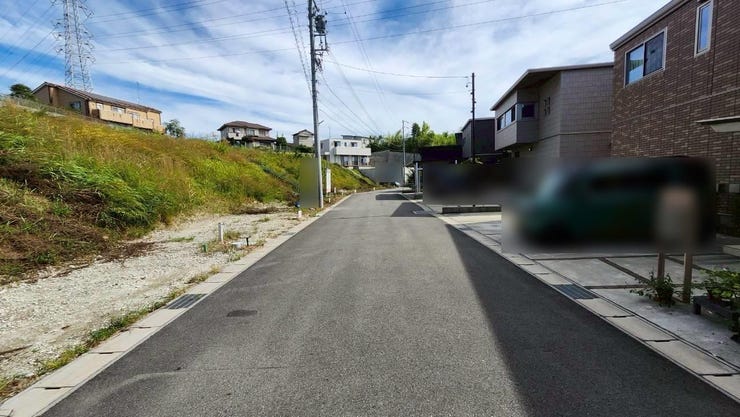 ◆見通しのいい前面道路は幅員6m