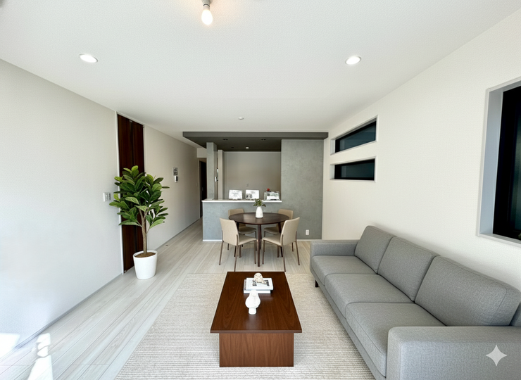 【Living】こちらの画像はAIによる家具イメージです。お部屋の雰囲気を感じてみてください♪