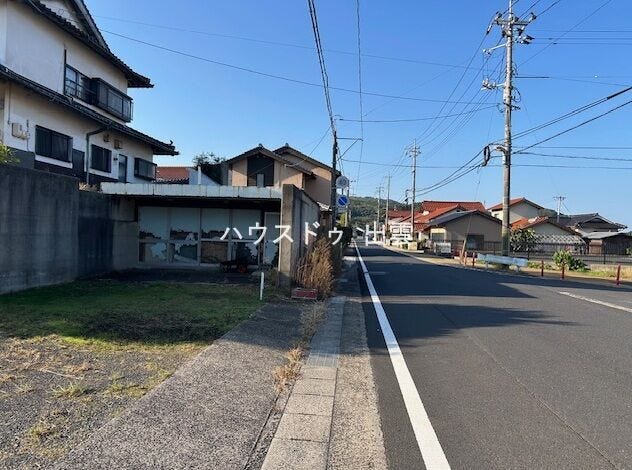 前面道路です。