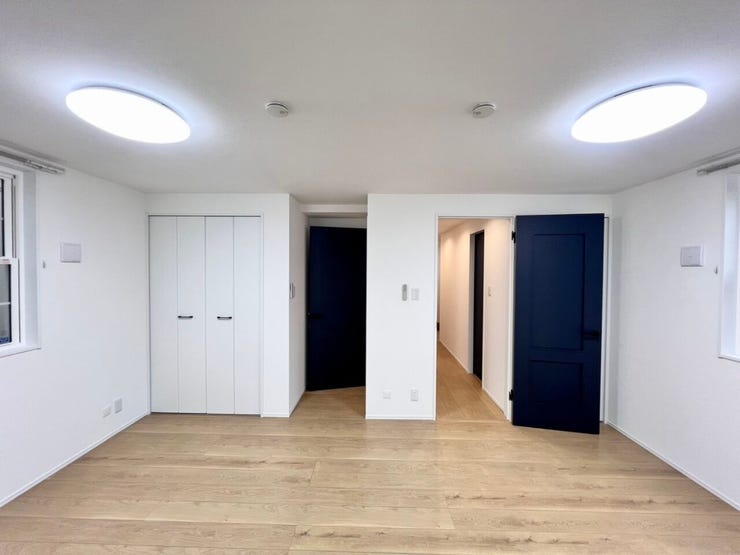 《4.6帖》+《5.1帖》現在は一つの大きなお部屋として利用可。将来的には2部屋に分割できる可変タイプで、お子様の成長やライフスタイルに合わせて柔軟に使える間取りです!