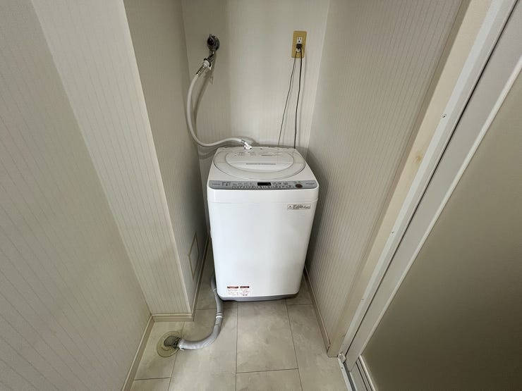 洗濯機置き場。