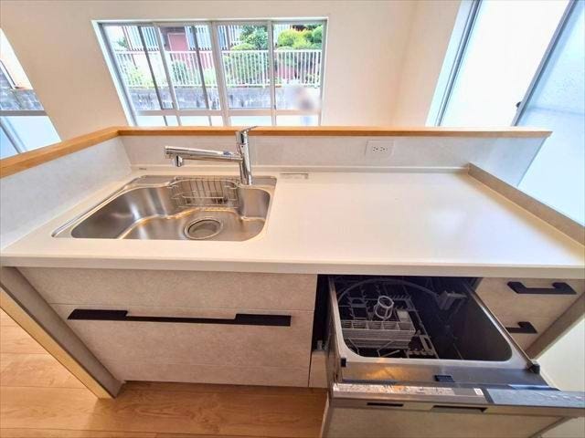 浄水器付き水栓と食洗器