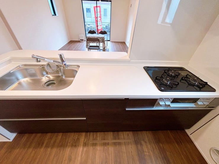 並んでお料理できるキッチン