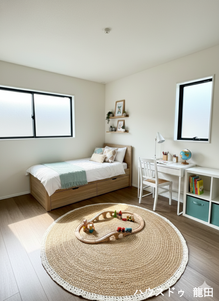 ■□■洋室■□■
明るいお部屋で、子供部屋にもいいですね。
※家具を入れたイメージ写真です