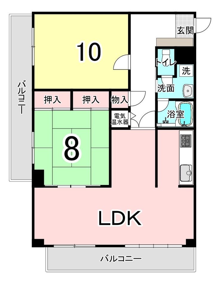 【間取り】
2LDK