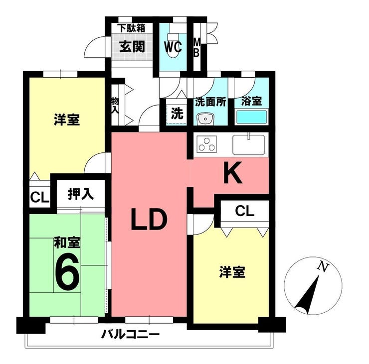 【間取り】
3LDK!ワンフロアで生活できるので年齢を重ねても安心して生活していただけます!エントランスの扉はオートロック付きで防犯面も安心!