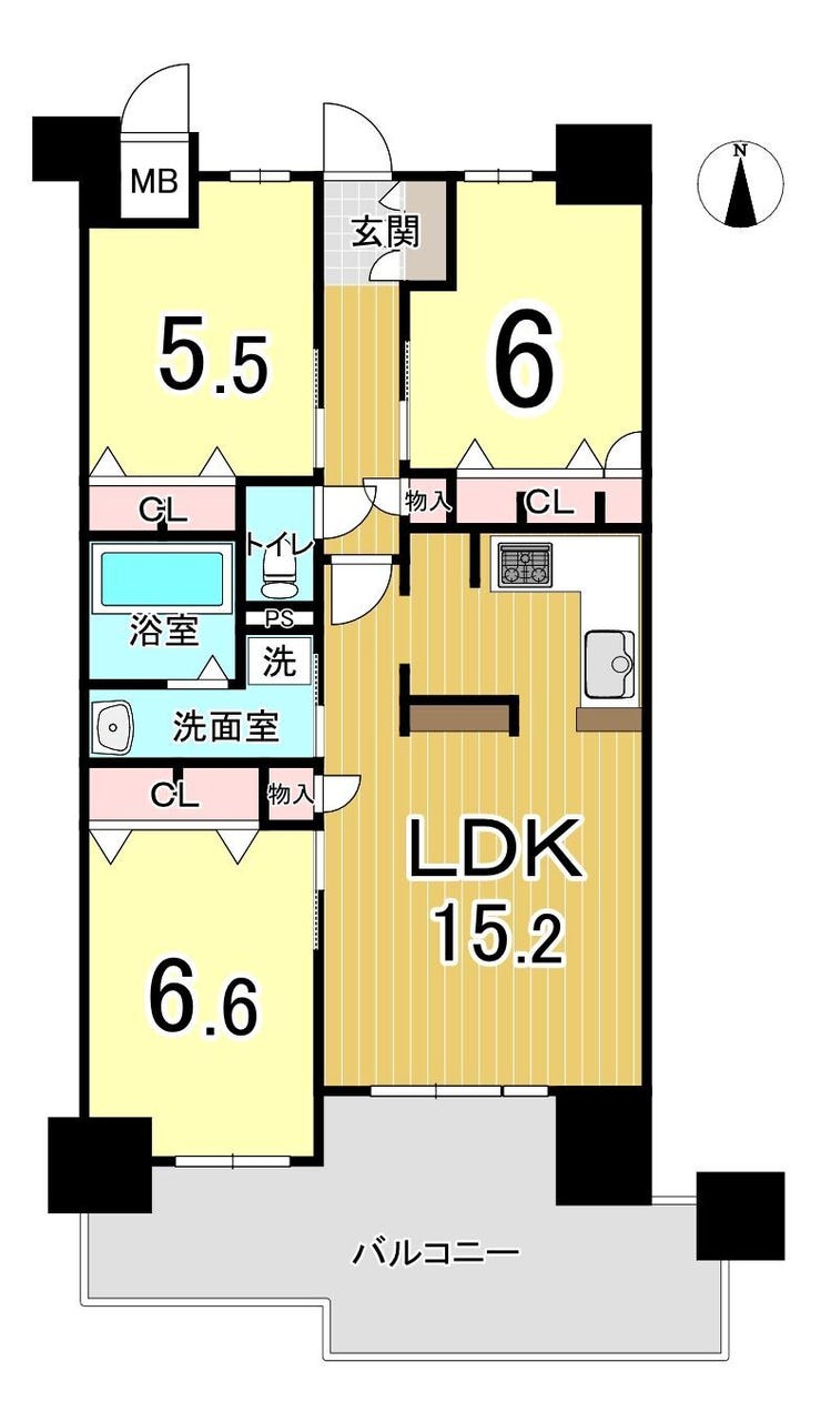 【間取り】
3LDK