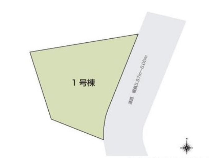 【区画図】
敷地面積155.00㎡’(46.88坪)