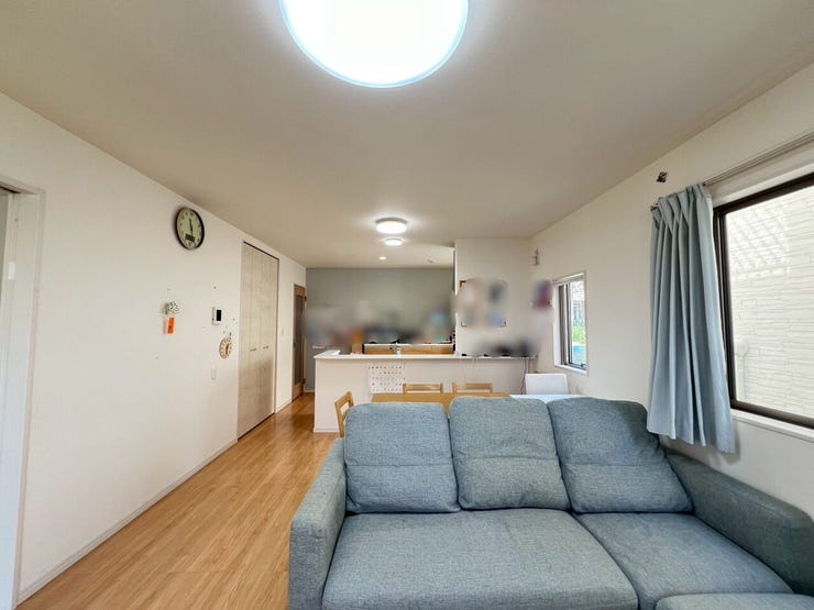 キッチンまで目が届く、ゆとりのあるつくり。