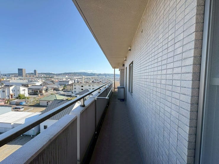 バルコニーからの南向きの眺望!