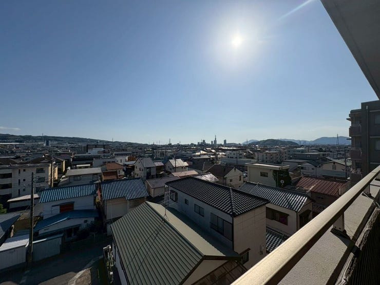 バルコニーからの南西向きの眺望!