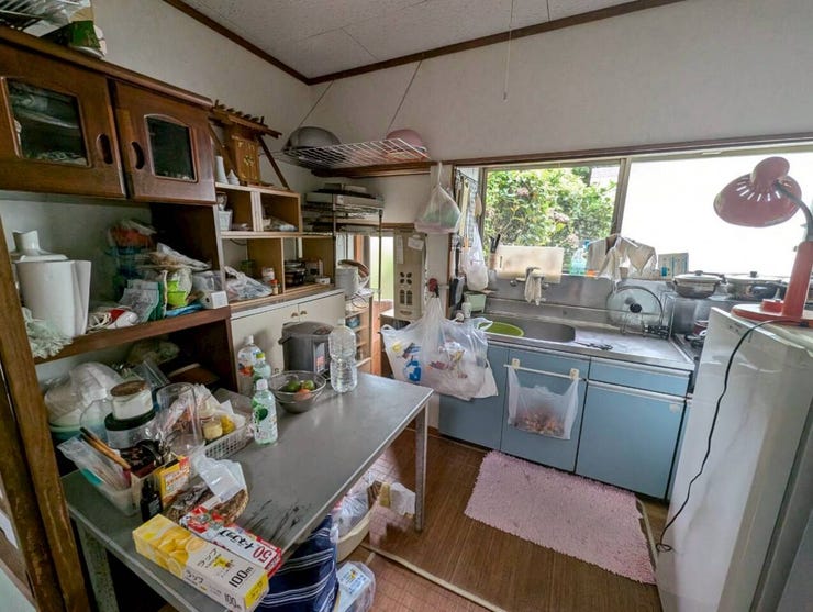 キッチンの壁と扉は10年前にリフォーム済。