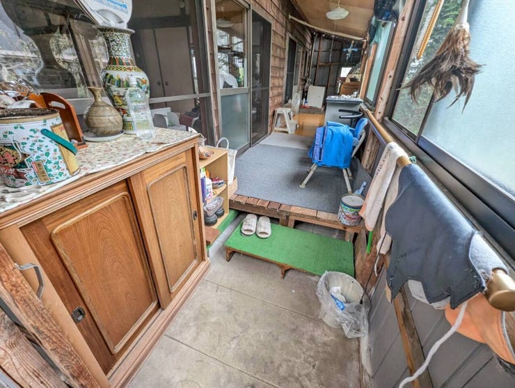 増築部分の玄関。