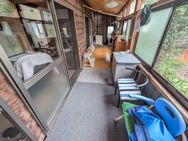 増築部分の廊下。