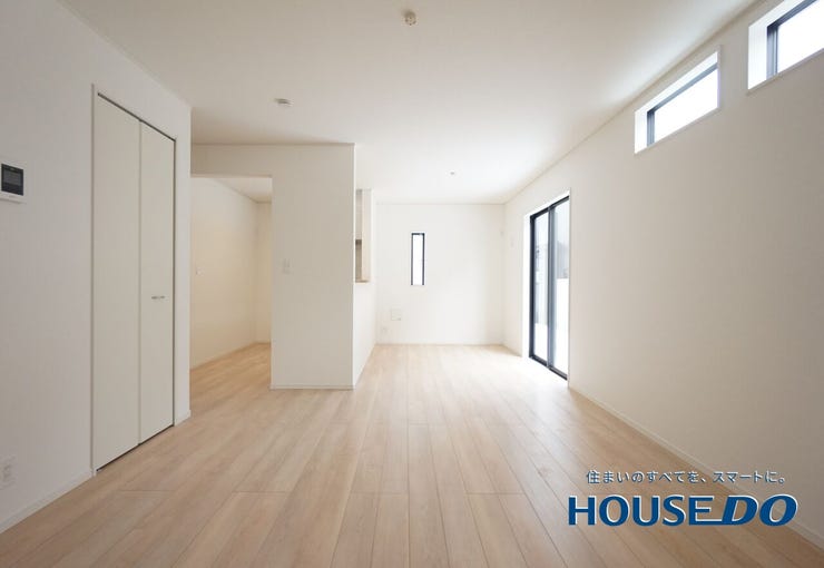 約16帖のLDKは家族みんなの快適空間です。お食事したりおしゃべりしたり、家族の絆を育むセントラルスペースです!