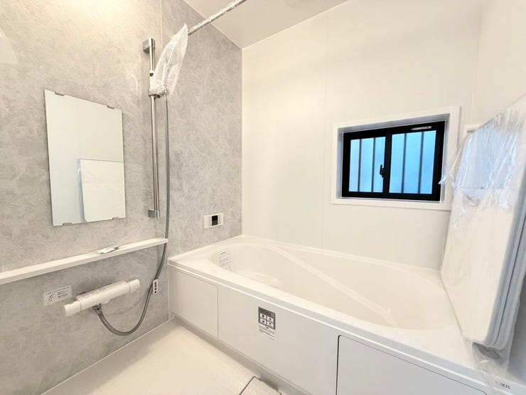 ◎浴室:Q号棟(2/17撮影)
日々の疲れをリセットしてくれそうな1坪タイプの広々浴室!明日からもがんばれそうです!