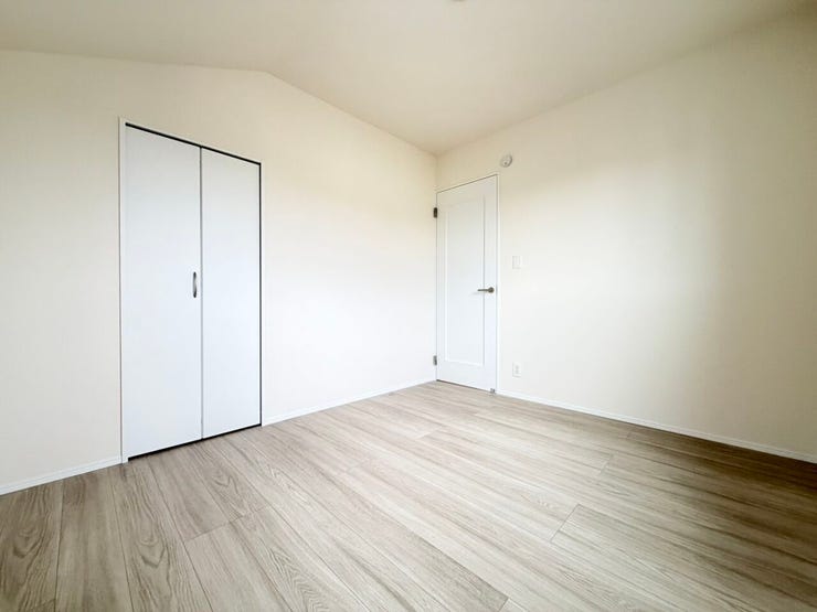 ◎収納:Q号棟(2/17撮影)
1部屋だけ収納が小さい、そんなことはありません、全室に十分な収納スペース付!