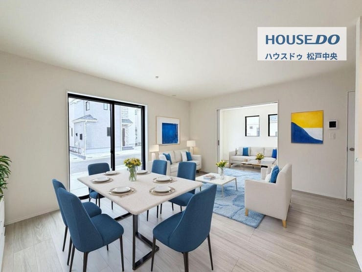 ◎リビング:Q号棟(2/17撮影)
LDKは16.5帖。
くつろぎのリビング部分が広く、来客の際も皆でお話ができます◎
※家具はCGになります。