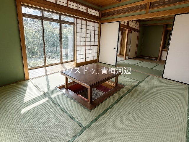 7.5帖和室:掘りごたつがついているお部屋です。ゆっくりお茶を飲んだり、来客用のスペースとしても活用できます。
※一部CG家具消し加工処理をしています。