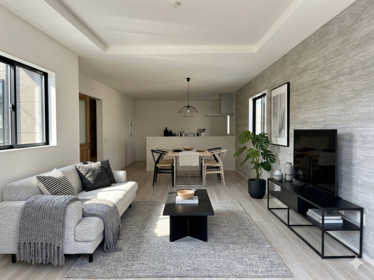 【Living】こちらの画像はAIによる家具イメージです。お部屋の雰囲気を感じてみてください♪