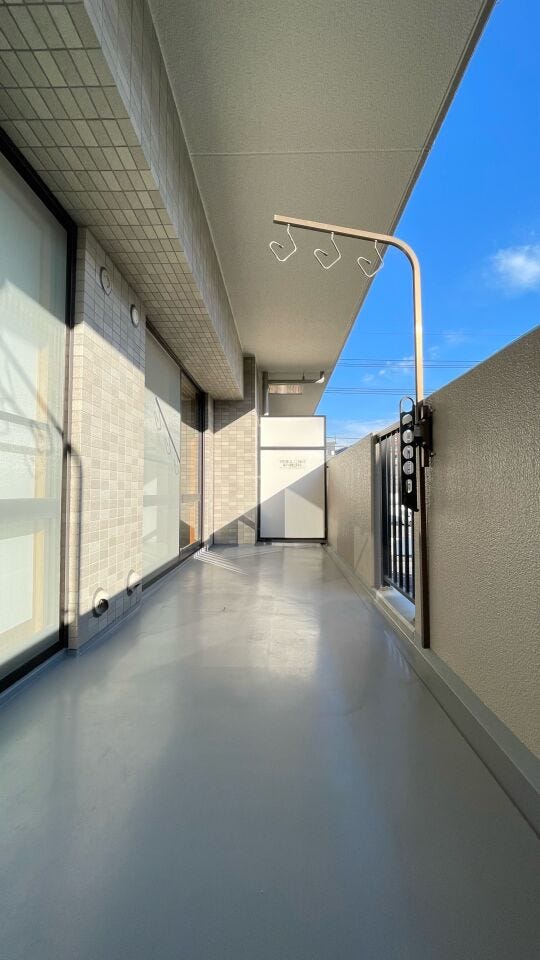 広々バルコニーで洗濯物もよく乾きます!