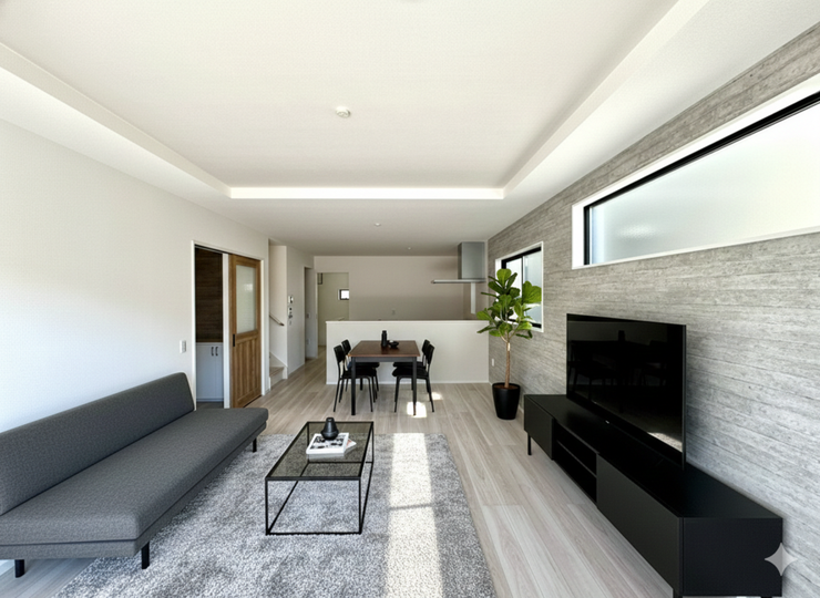 【Living】こちらの画像はAIによる家具イメージです。お部屋の雰囲気を感じてみてください♪