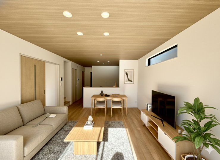 【Living】こちらの画像はAIによる家具イメージです。お部屋の雰囲気を感じてみてください♪