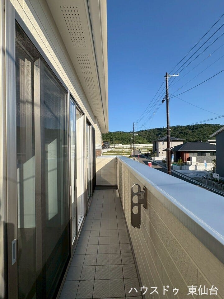 南向きのバルコニーは日当たり良好♪