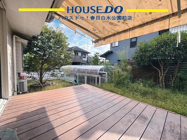 広々ウッドデッキ 日当たり良好です♪