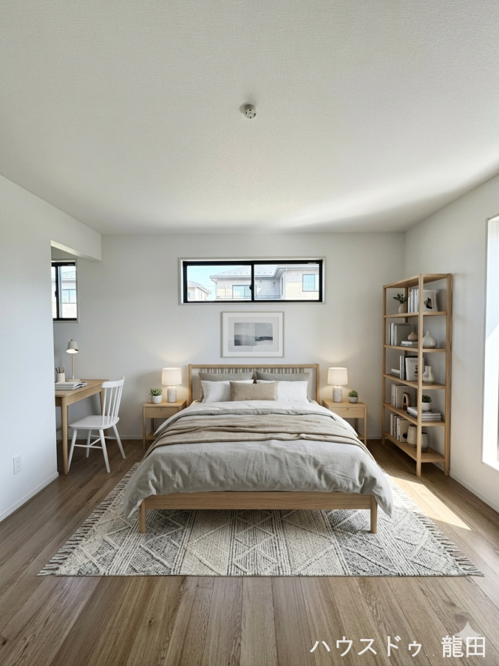 【洋室】
■□■洋室■□■
落ち着いた雰囲気のお部屋は、
くつろぎの空間ですね。
※家具を入れたイメージ写真です