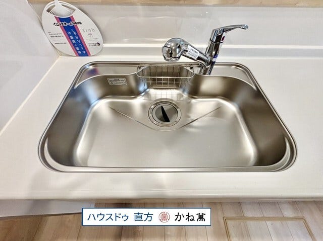 広々シンクで洗い物もしやすい