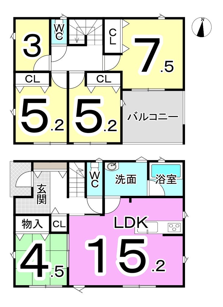 【間取り】
現地で陽当たりや周りの環境を実際に確かめてみましょう♪お気軽にお問い合わせ下さい♪